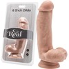 Get Real 6 colių dildo su Balls Light odos atspalviu