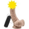 Get Real TOYJOY Dildo gaidys 8 colių su kamuoliukų minkštimo vibracija.