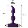 Lola Games Vibrating Plug Elation Ultraviolet su silikoniniu analiniu kištuku. Moterims ir vyrams.