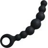 Lola Games Analinis zondas moterims ir vyrams. Analinis Flexible Wand Juodas silikoninis zondas.