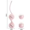 Masażery Pretty Love dvigubi stimuliuojantys Geisha Kegel orgazmo kamuoliukai