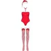Obsessive Kostiumy Kissmas body raudona L/XL