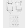 Obsessive Idillia Chemise &amp; Thong S/M Juodas Lace Set