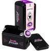 Secret Play Lila S Intimate Metal Plug with Crystal Base, Violetinė, 7.5 cm