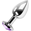Secret Play PURPLE JEWELLED METAL BUTT PLUG S