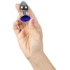 Secretplay Toys Mėlynas Mėlynas metalinis užpakalio kamštis su brangakmeniais S