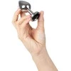 Secret Play Metal Plug Juodas M - Aluminum, Diamond Base, 8.5 cm