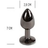 Secret Play GUNMETAL BUTT PLUG S