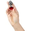 Secret Play Raudonas JEWELLED METAL BUTT PLUG L