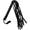 Secret Play Juodas Bondage Series - Compact Synthetic Leather Whip 44cm