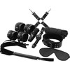 Secret Play Secretplay 8-Piece Juodas Bondage Essentials Set - Synthetic Leather, Adjustable