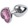 Secretplay Toys Secret Play Metal Plug Heart Base Fuchsia Small 7cm Aluminum