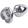 Secretplay Toys Secret Play Metal Plug Small 7cm with Clear Crystal Heart Decoration