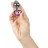 Secretplay Toys Secret Play Metal Plug Heart Base Fuchsia Small 7cm Aluminum