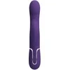 Pretty Love Flirtation PRETTY LOVE - ZALIN RABBIT VIBRUOJAMASIS PERLAI 4 IN 1 VIOLETINIS