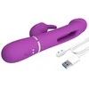 PRETTY LOVE - Kampas Violetinė, 7 vibracijos funkcijos 4 laižymo nustatymai