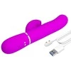 Pretty Love Flirtation Pretty Love Perlita Violet - 3-in-1 Intimate Wellness Device, Atsparus vandeniui, USB