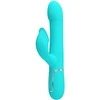Pretty Love Flirtation Pretty Love Rabbit Vibrator Pearls Aqua Žalias - Dual Motor &amp; Beads System