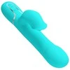 Pretty Love Flirtation Pretty Love Rabbit Vibrator Pearls Aqua Žalias - Dual Motor &amp; Beads System
