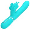 Pretty Love Flirtation Pretty Love Butterfly Aqua Žalias 4-in-1 Multi-Function Intimate Device