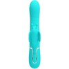 Pretty Love Flirtation Pretty Love Butterfly Aqua Žalias 4-in-1 Multi-Function Intimate Device