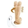 Alive dildo su vibruojančiu rotaciniu pilotu, kūno spalvos, 18 cm