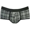 ANAIS MEN BOXER &amp; BRIEF ANAIS Men Balance Brief S Juodas-Pilkas Check Microfiber Comfort Fit
