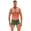 ANAIS MEN BOXER &amp; BRIEF ANAIS MEN MAGIC BOXER XL - Žalias &amp; Juodas Checkered Soft Lycra Briefs