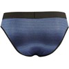 ANAIS MEN SLIP &amp; THONG Mėlyna ANAIS MEN Naval Slip S - Navy Mėlyna Satin-Striped Briefs, Comfortable Fit