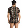 Anais Men Accesories ANAIS MEN Power T-Shirt S - Modern Rose &amp; Skull Print, Soft Modal Blend