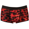 ANAIS MEN BOXER &amp; BRIEF ANAIS MEN Savage Boxer S Raudona Microfiber Animal Print