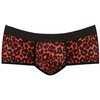 ANAIS MEN BOXER &amp; BRIEF Anais Men Tribal Brief XL Raudona Microfiber Sport Cut Animal Print