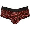 Anais Men Jock ANAIS Men TRIBAL Bikini Jockstrap XL - Raudona Microfiber, Animal Print