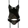 Apatiniai drabužiai-LARA CORSET juodas XXL/XXXL - Casmir