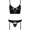 Casmir Lara Two-Piece Lingerie Set L/XL Juodas Adjustable Straps