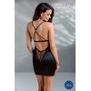 Apatiniai drabužiai-MIRELLA CHEMISE juodas S/M - Casmir