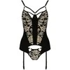 Apatiniai drabužiai-VICTORIA CORSET juodas XXL/XXXL - Casmir