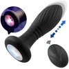 B Series Cute Lighting anal plug juodas