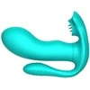 B Series Cute Tongue triple Stimulator Žalias