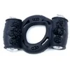 B Series Easylove Pierścień-Vibrating CockRing Double Juodas