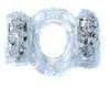 B Series Easylove Pierścień-Vibrating CockRing Double Clear