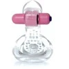 B Series Easylove Žiedas - Tongue Vibro CockRing Skaidrus