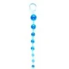 B Series Easylove Mėlyna Plug/kulki-Jelly Anal 10 Beads Mėlyna