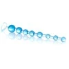 B Series Easylove Mėlyna Plug/kulki-Jelly Anal 10 Beads Mėlyna