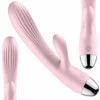 BoT B Series Silikoninis vibratorius, atsparus vandeniui, rožinis triušio formos vibratorius