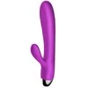 BoT B Series Silikoninis vibratorius ir pulsatorius. Vibruojantis ir pulsuojantis triušio formos vibratorius su šildymo funkcija, violetinis.