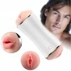 B Series Vibruojantis dvigubas masturbatorius su taurele