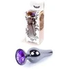 B Series Heavyfun Plug-Jewellery Dark Sidabrinis BUTT PLUG- Violetinė