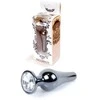 B Series Heavyfun B serijos Heavyfun Ilgas plieno užpakalinis kištukas su kristalu, 2,7 cm
