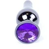 B Series Heavyfun Plug-Jewellery Dark Sidabrinis BUTT PLUG- Violetinė